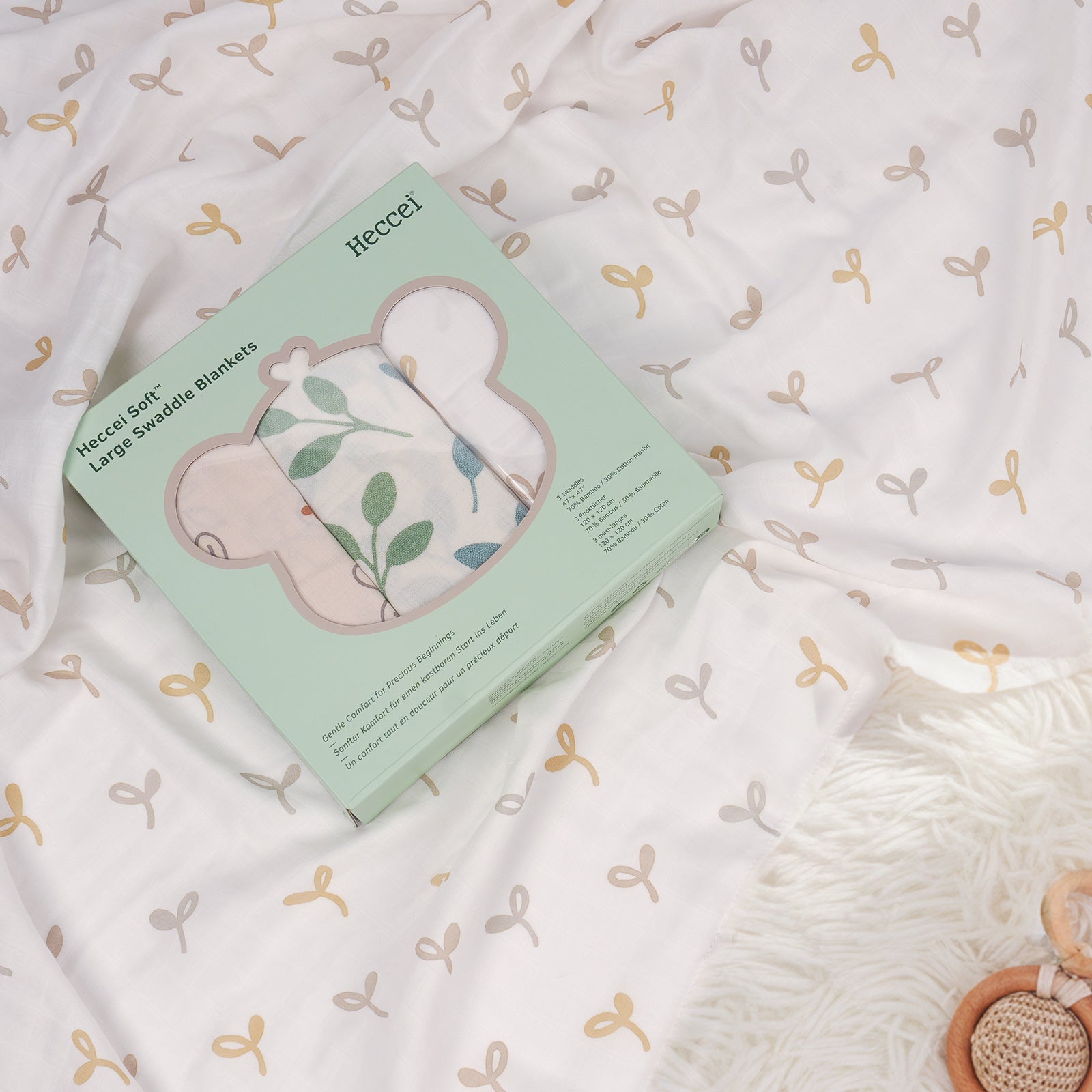 Baby Swaddles - Whispering Gardens - Image 3