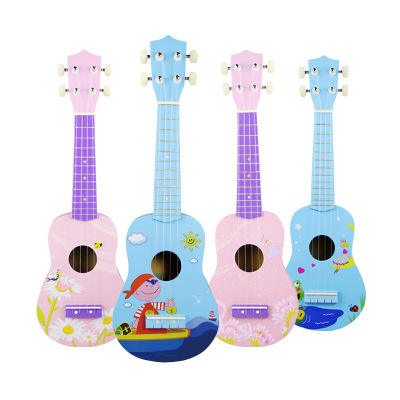 Cartoon Style Kid Musical Instruments Multicolored Cheap Wholesale Ukulele for Child