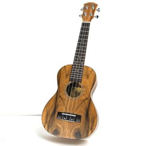 China Manufacturers Walnut Body 23 Inch Ukulele Concert Guitar
