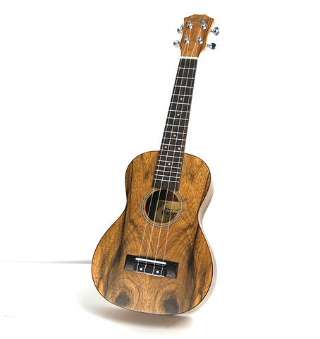 China Manufacturers Walnut Body 23 Inch Ukulele Concert Guitar