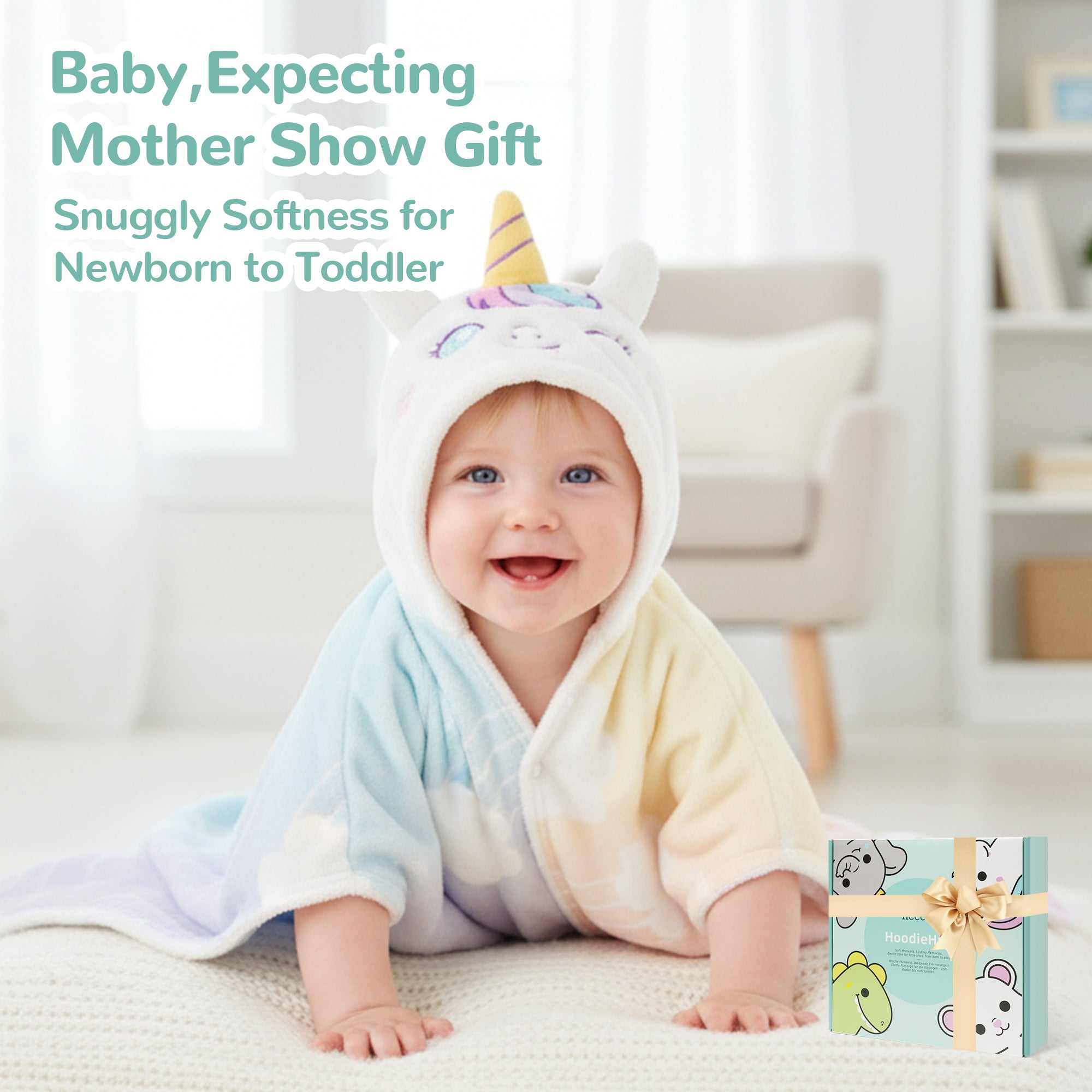 HoodieHug™ Baby Towel - Dreamiecorn - Image 4