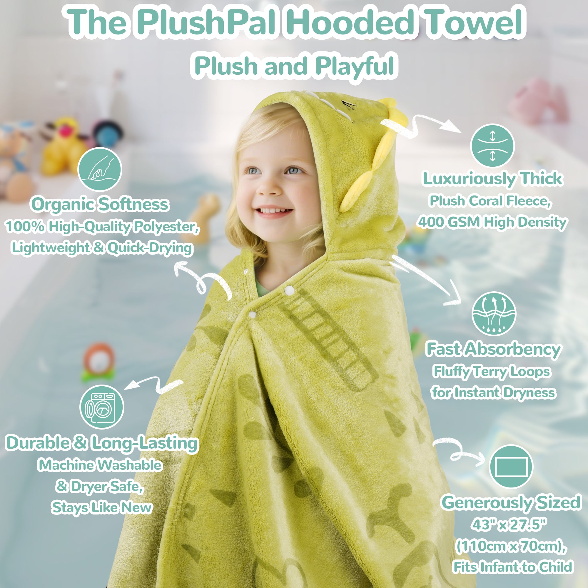 HoodieHug™ Baby Towel - Pottyrex - Image 3