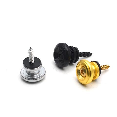 Mushroom Head Metal Small Strap Buckle Durable Electric Guitar Tail Peg Gold/Silver/Black Stringed Instruments Parts
