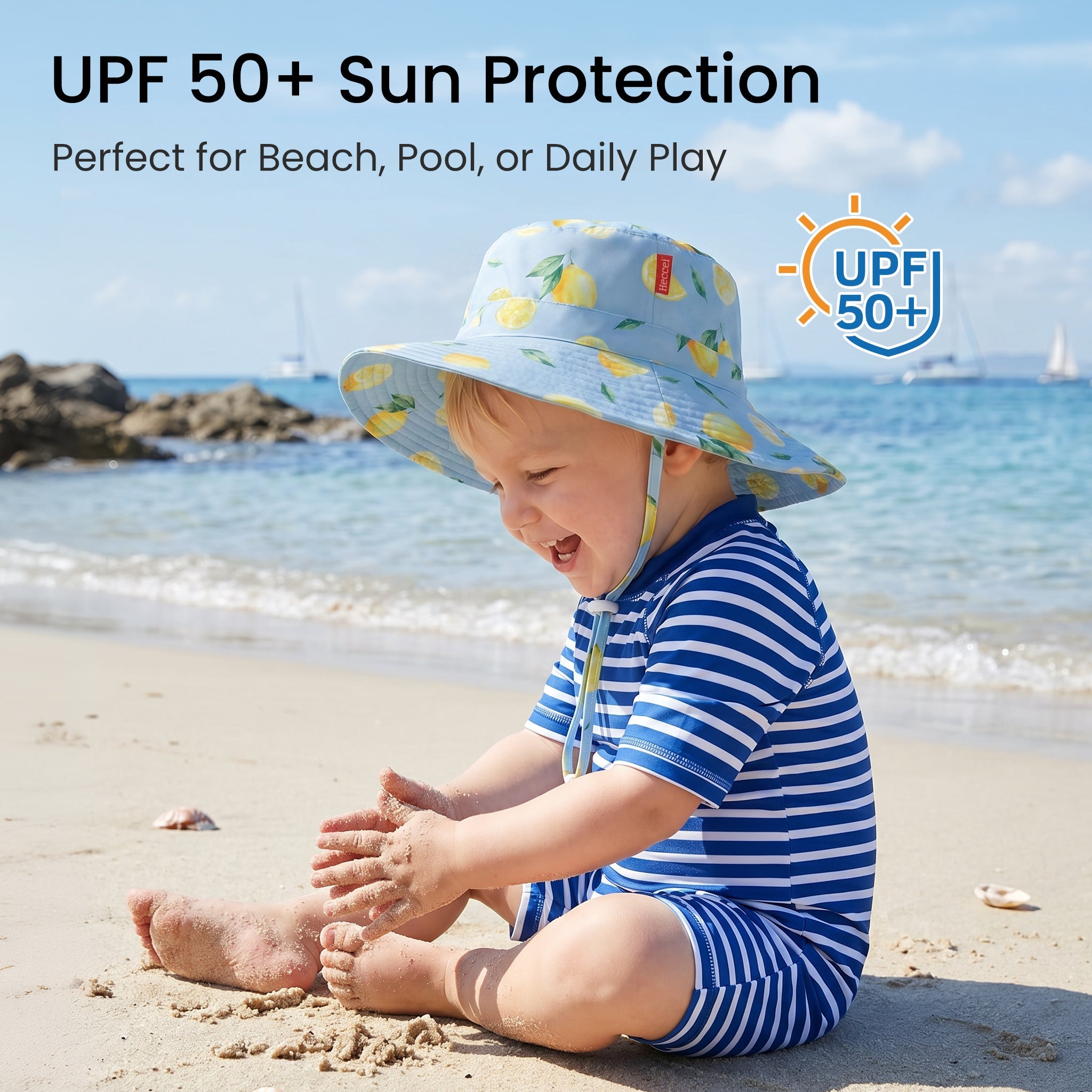 PackNest Sun Hat - Lemon - Image 2