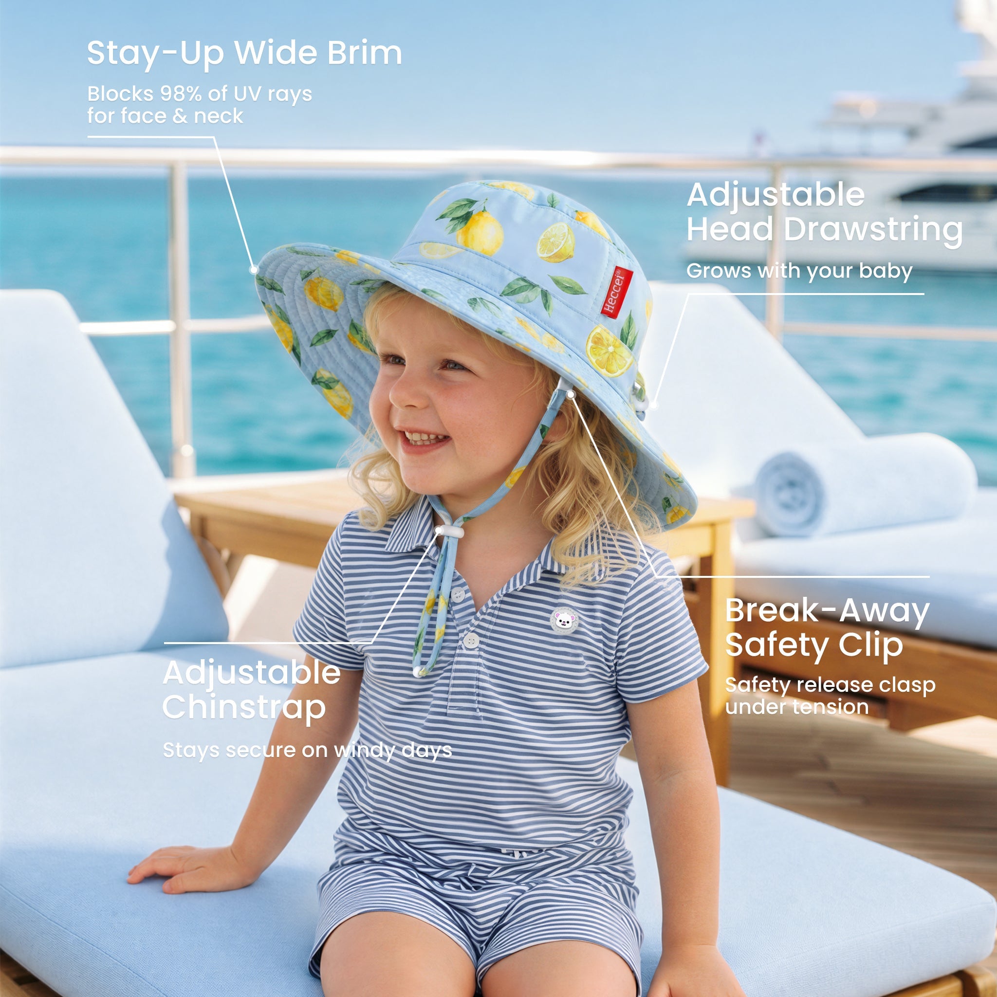 PackNest Sun Hat - Lemon - Image 3