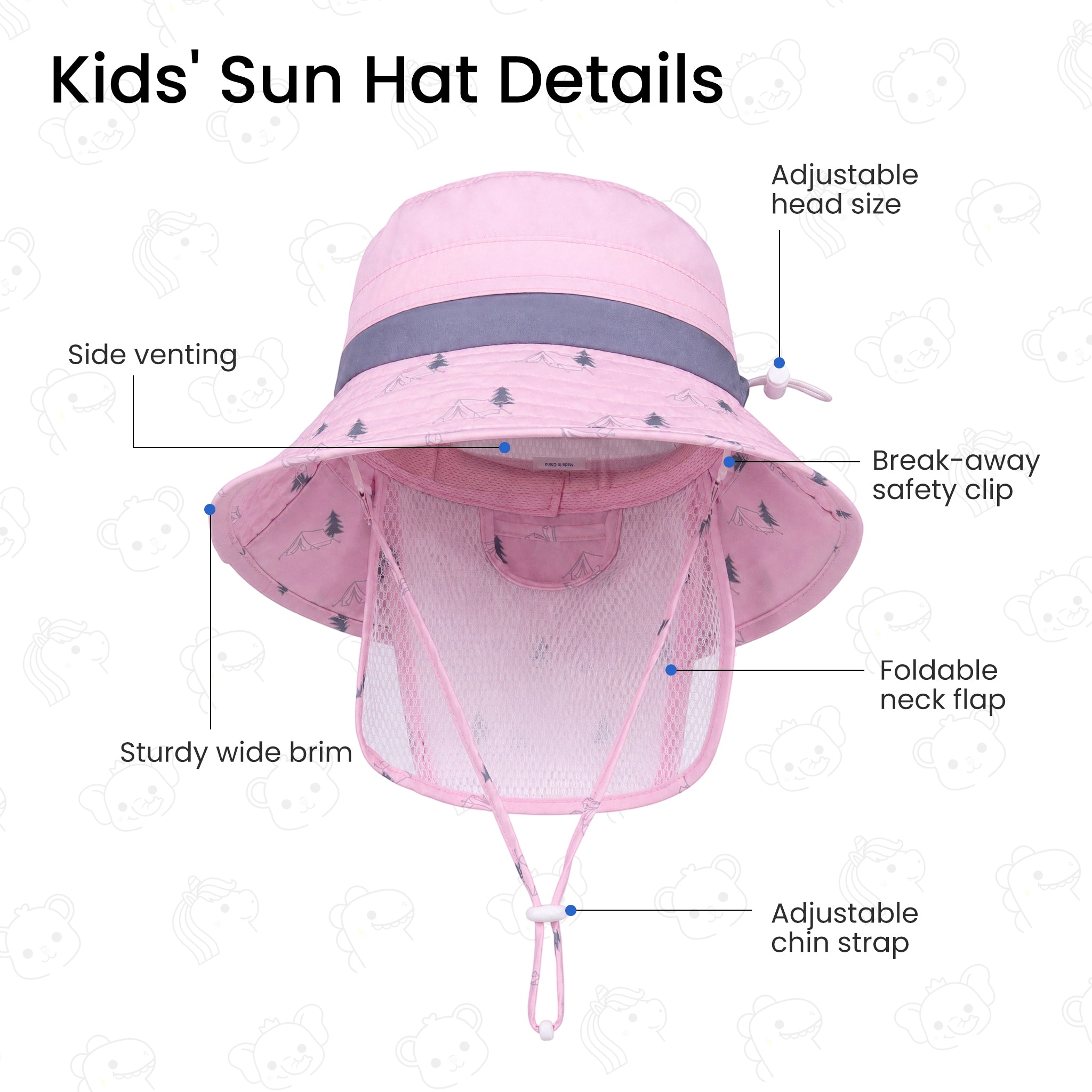 SkyCandy Sun Hat - Forest Pink - Image 3