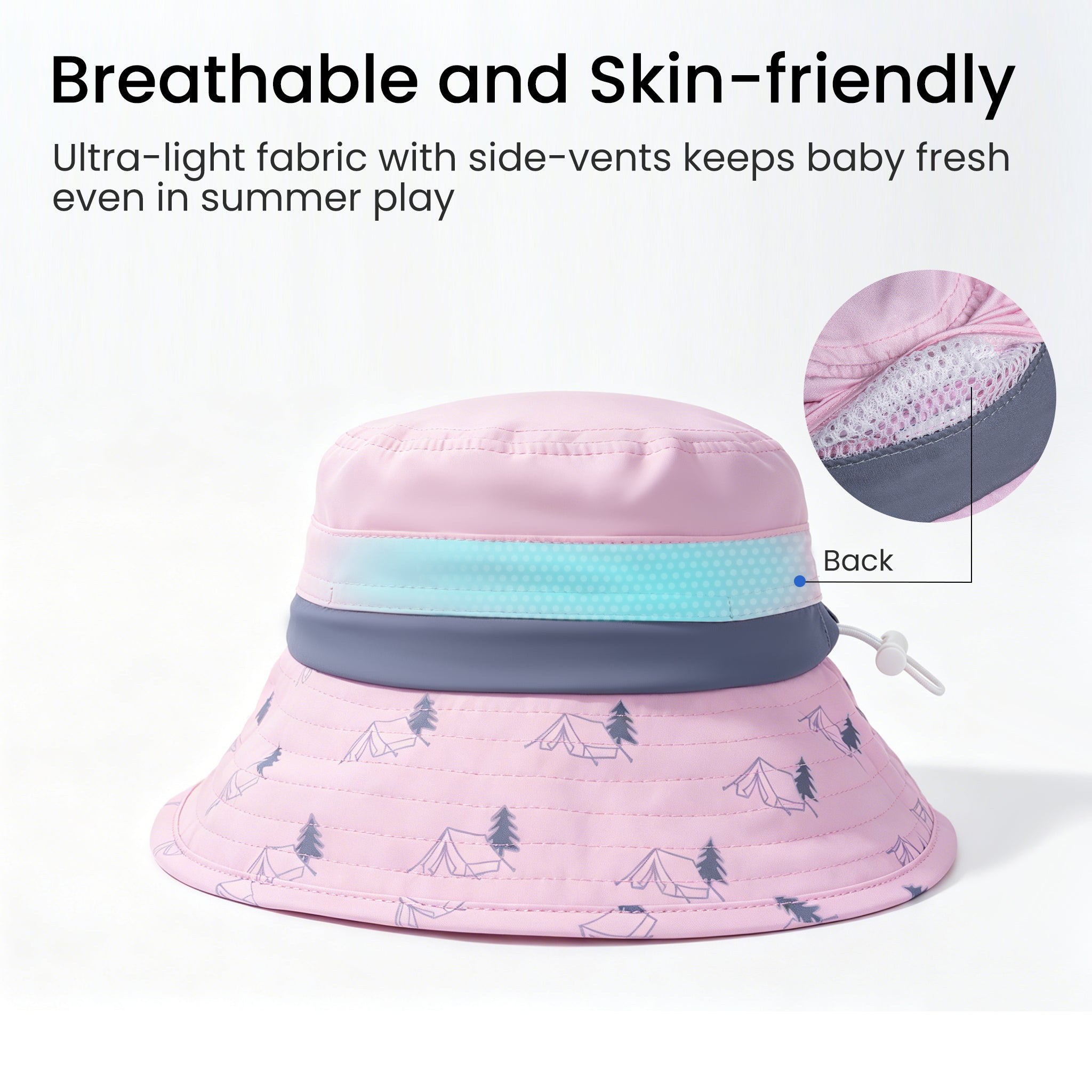 SkyCandy Sun Hat - Forest Pink - Image 4