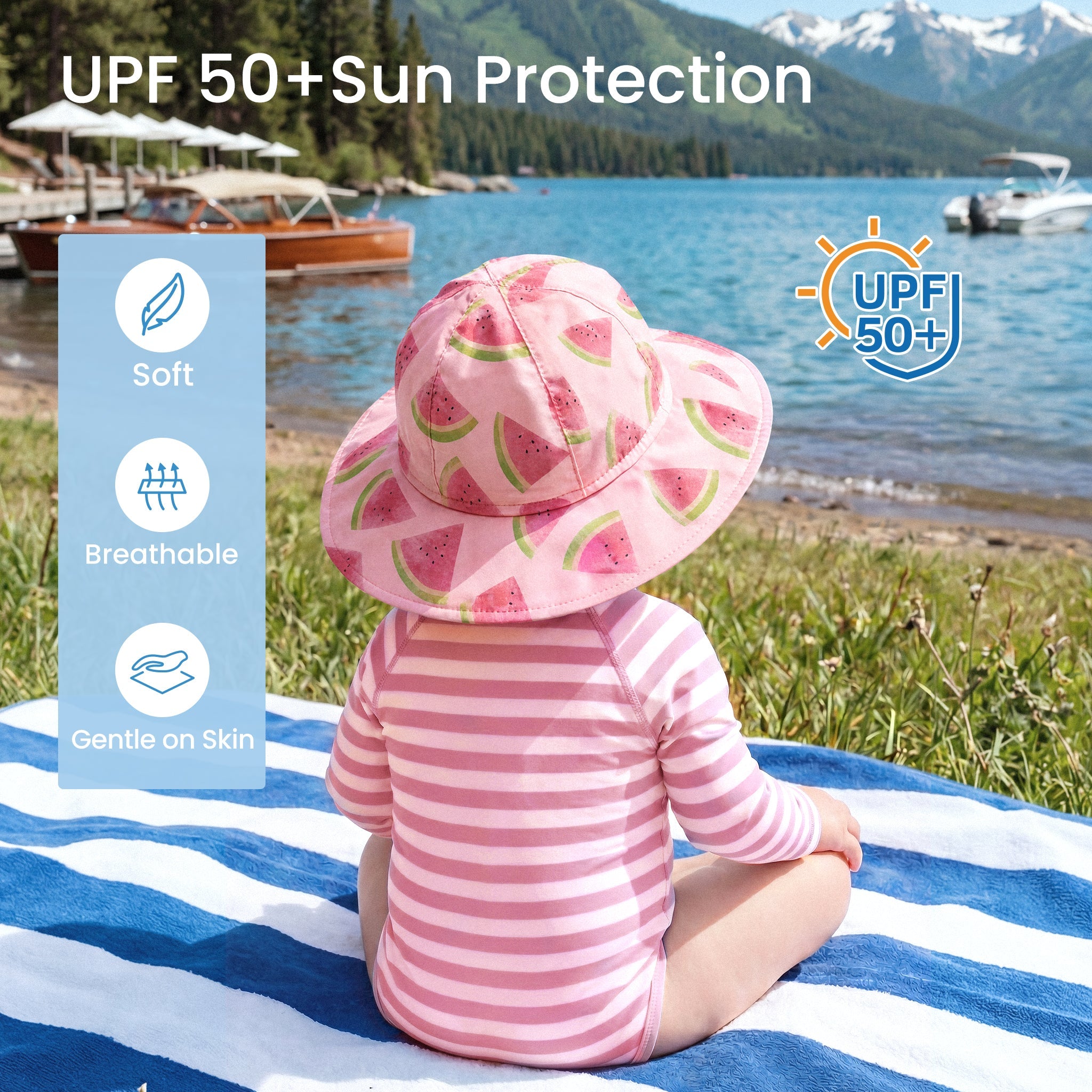 WhaleFold™ Sun Hat - Watermelon - Image 2