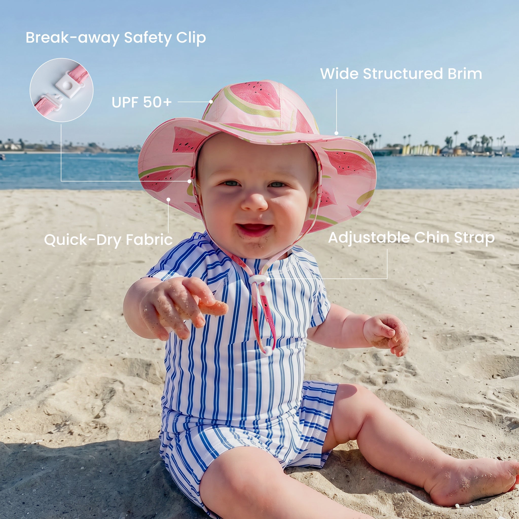 WhaleFold™ Sun Hat - Watermelon - Image 3