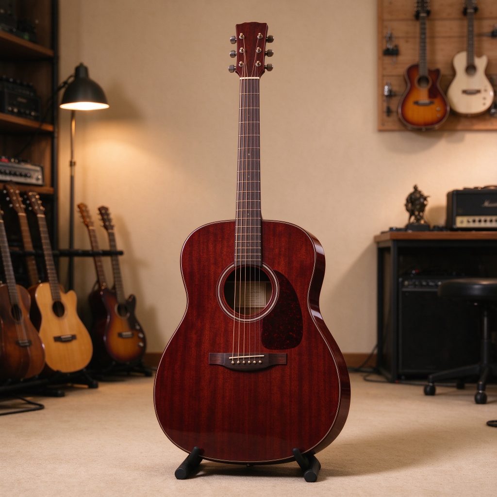 Factory Wholesale Mahogany Guitar Acoustic High End Musical Instrument