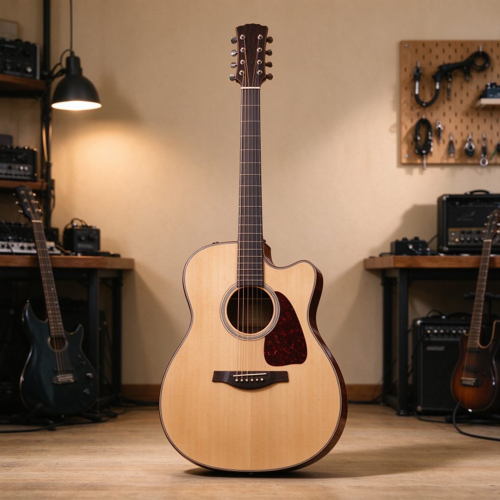 Cheap Price Nice Sound Acoustic Guitar with Cutaway Design for New Beginner