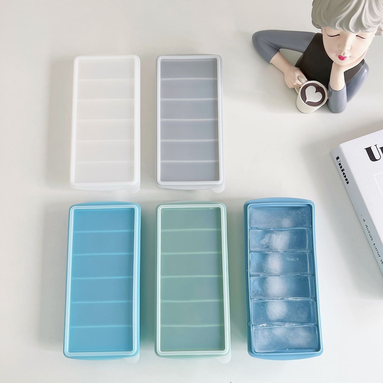 Long Silicone Ice Cube Tray