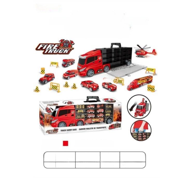 Container Storage Cart Flat Firefighter Edition