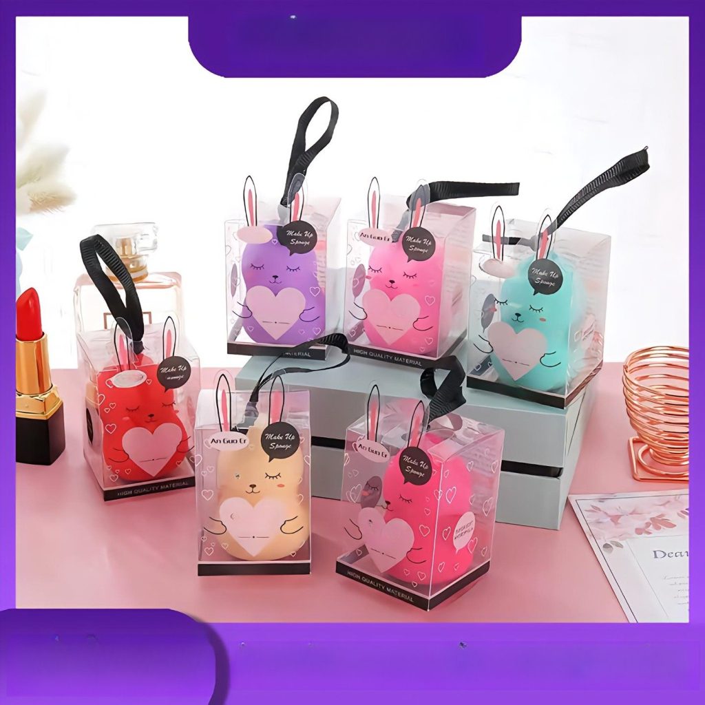 Rabbit Makeup Sponge Gift Box Set — Dry & Wet Dual-Use Beauty Blender