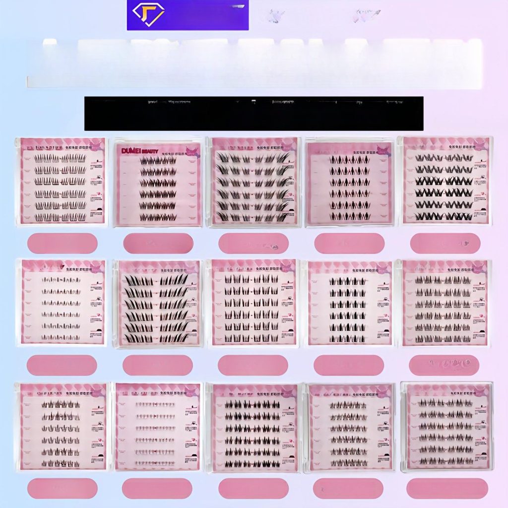 6-Row Glueless False Eyelashes — Full Series (15 Styles)