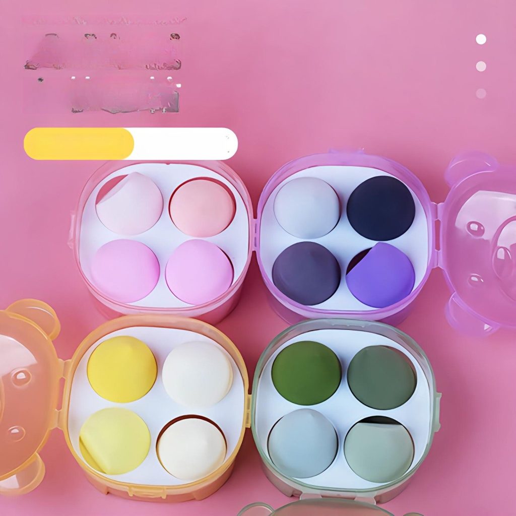 Bear Box Makeup Sponges — Wet & Dry Dual-Use Beauty Blenders