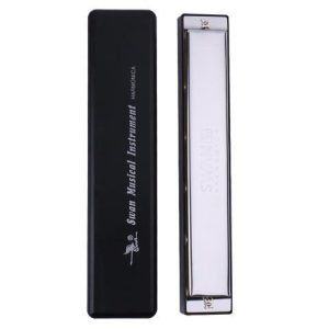 Swan Professional Performance 24 Holes Tremolo C Tones Harmonica for Adult Play
