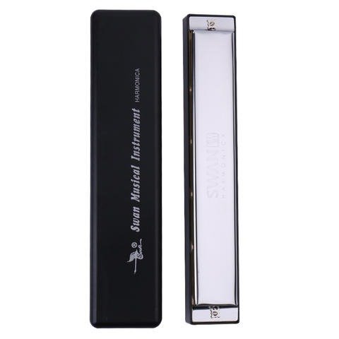 Swan Professional Performance 24 Holes Tremolo C Tones Harmonica for Adult Play