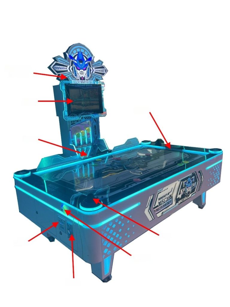 Mecha Magic Air Hockey Machine