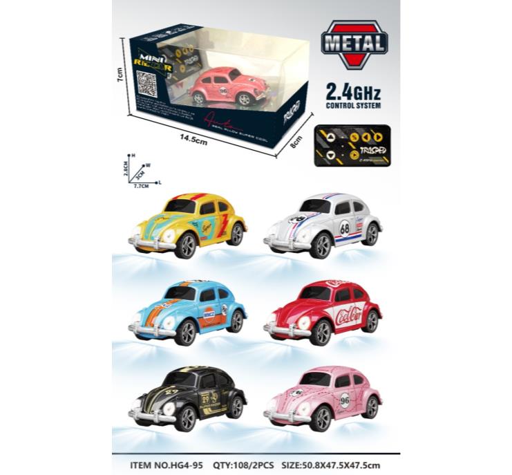 Beetle RC Car with Mini Remote (Batteries Included)